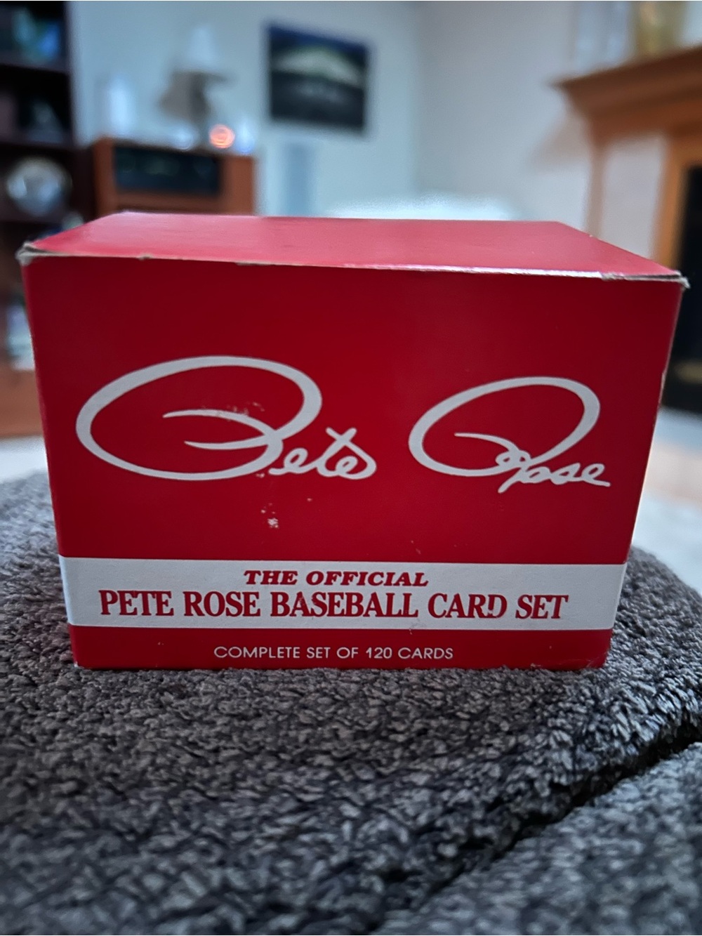 1985 Topps baseball official PETE ROSE complete box set 120 vtg card's